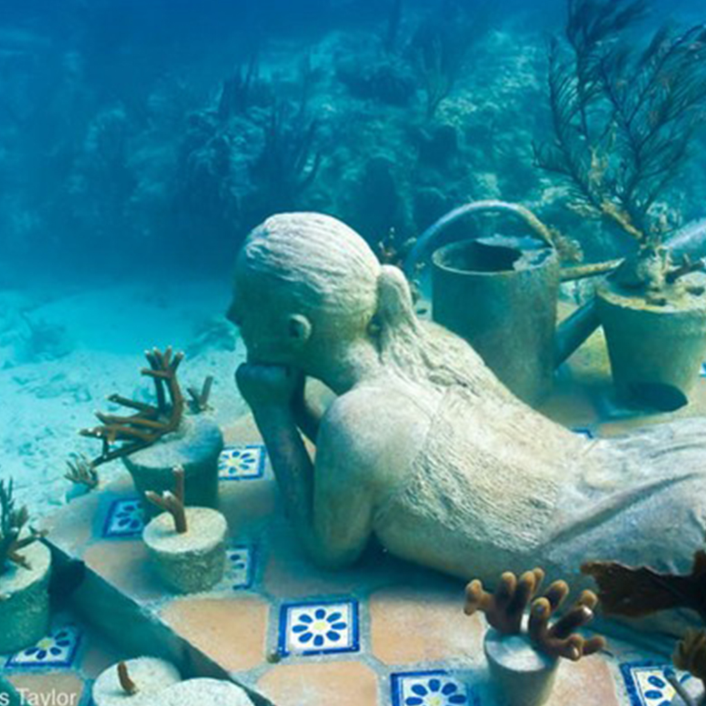 403 sculptures of human life-size, beneath the water’s surface